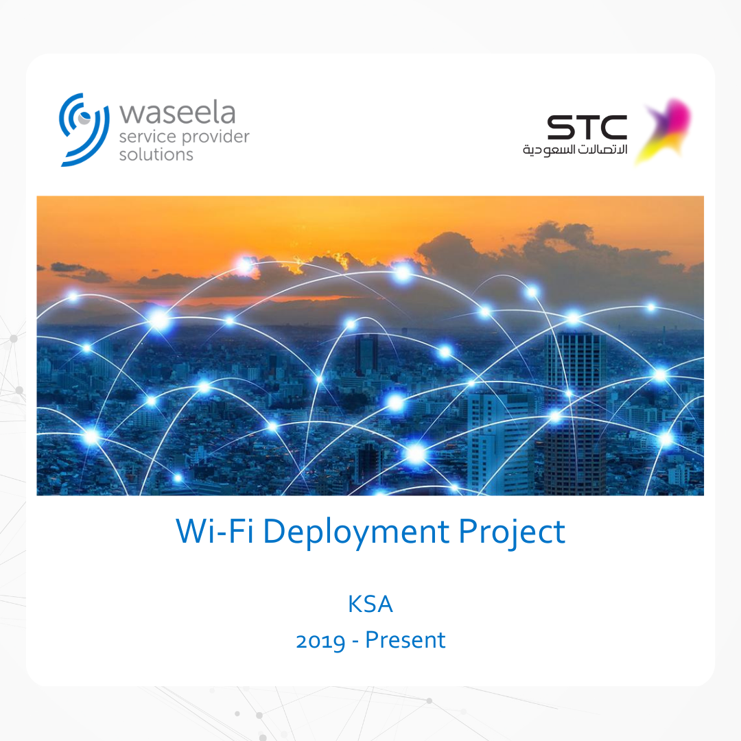 Waseela signs with STC to deliver turnkey public Wi-Fi project for STC sites across the Kingdom to cover QTY of 4000+ APs (Indoor +Outdoor)