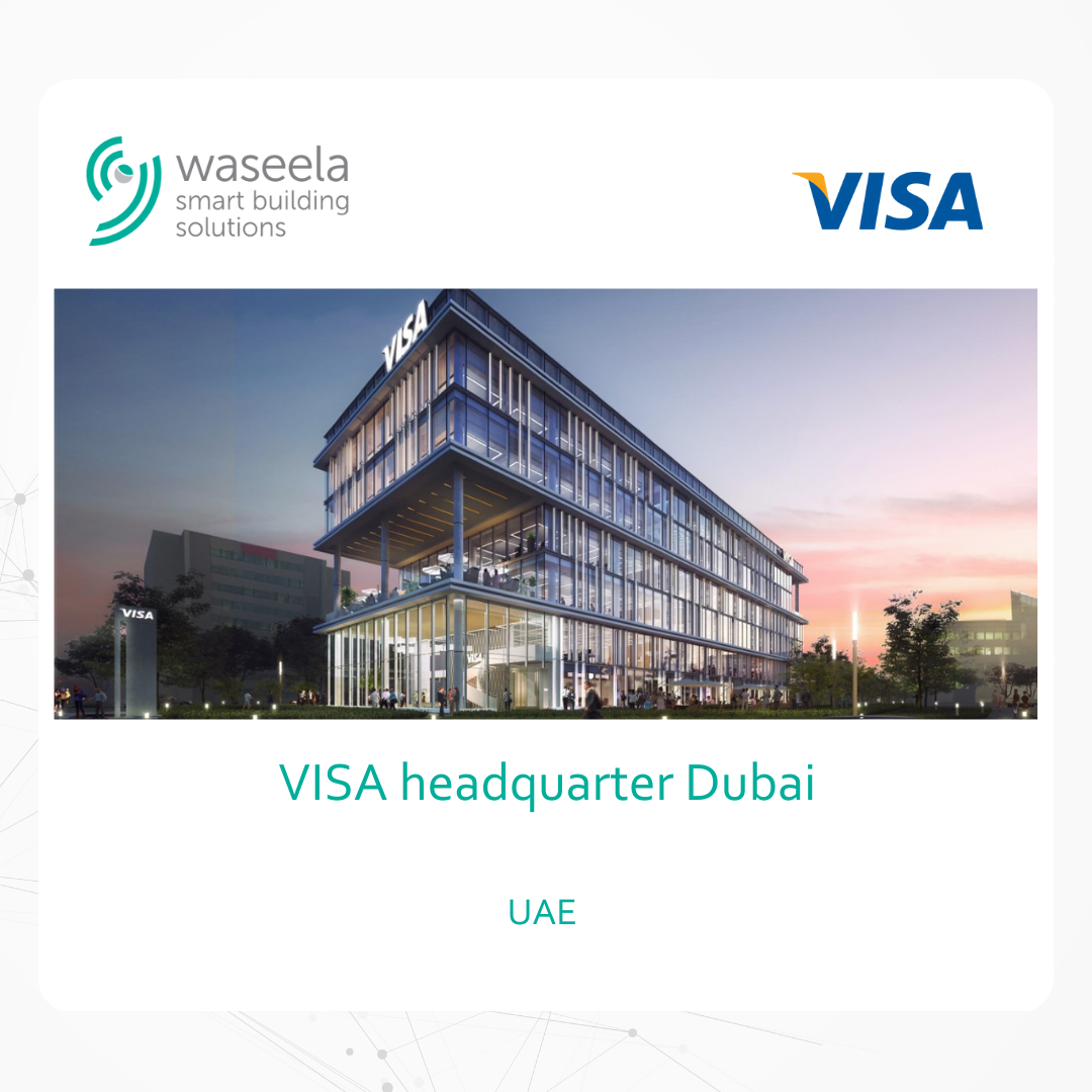 Waseela delivered a full ELV & physical security project for the Awards winning VISA Headquarters in Dubai;CCTV system & Network; over 150 Cameras & Structured Cabling Systems; 62 points 