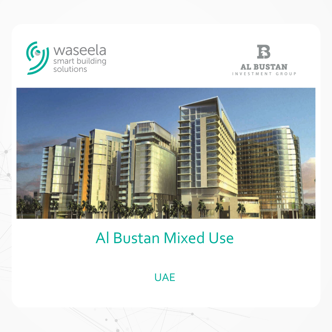 Waseela delivered a full security project for Al Bustan Mixed Use in Abu Dhabi; Supply, installation, testing & commissioning + 900 IP CCTV Cameras as per MOI regulations, +300 Access Control readers