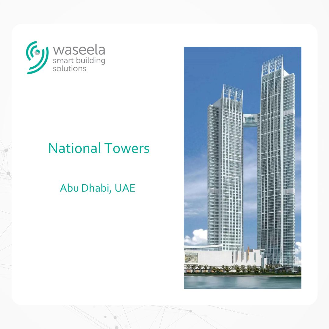 Waseela delivered a full Structured Cabling System Installation for Nation Towers, Abu Dhabi, Dubai; 24,000 points