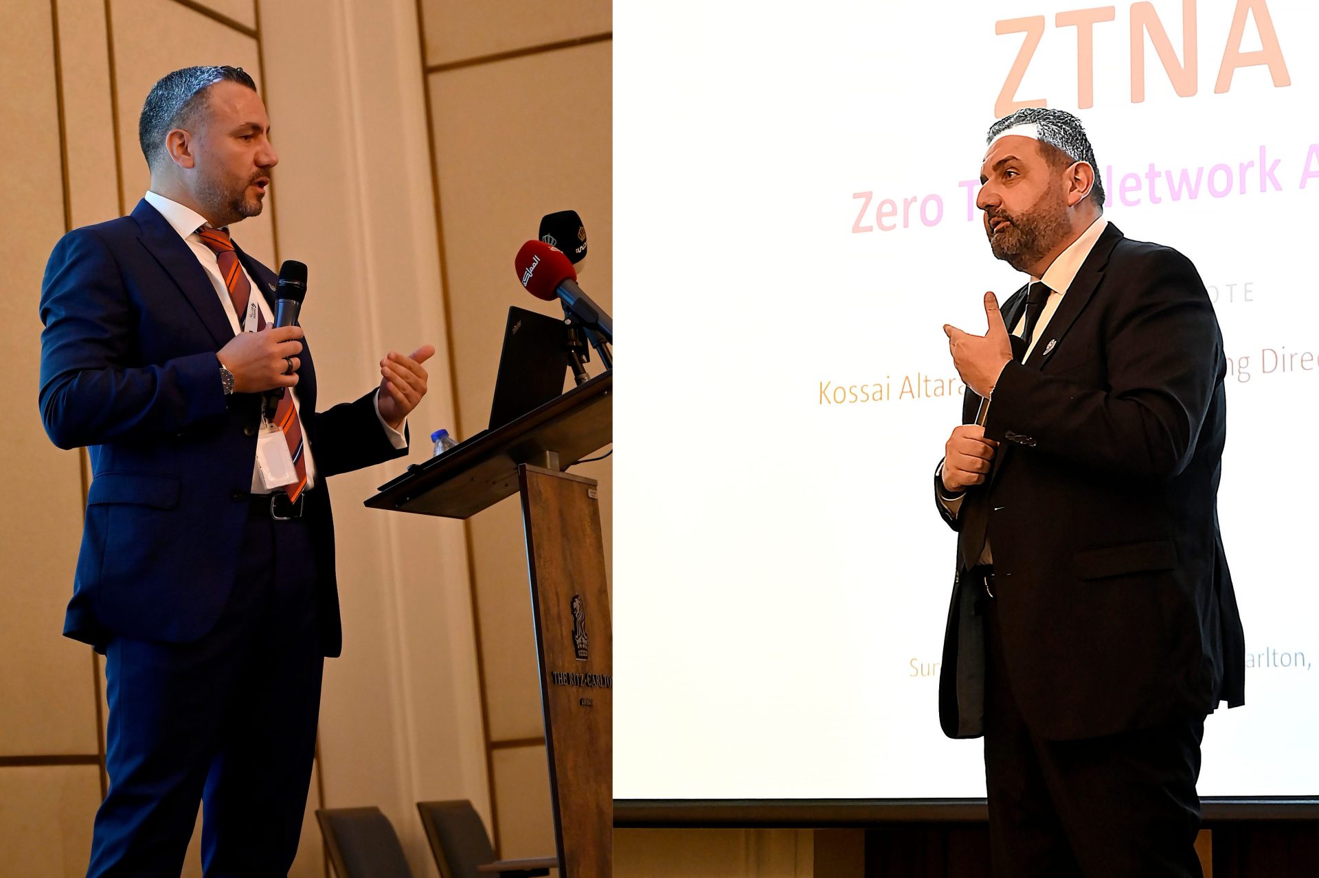 Waseela Leadership Team at ZTNA Workshop; Kossai Al Tarazi & Khalid Abu Baker