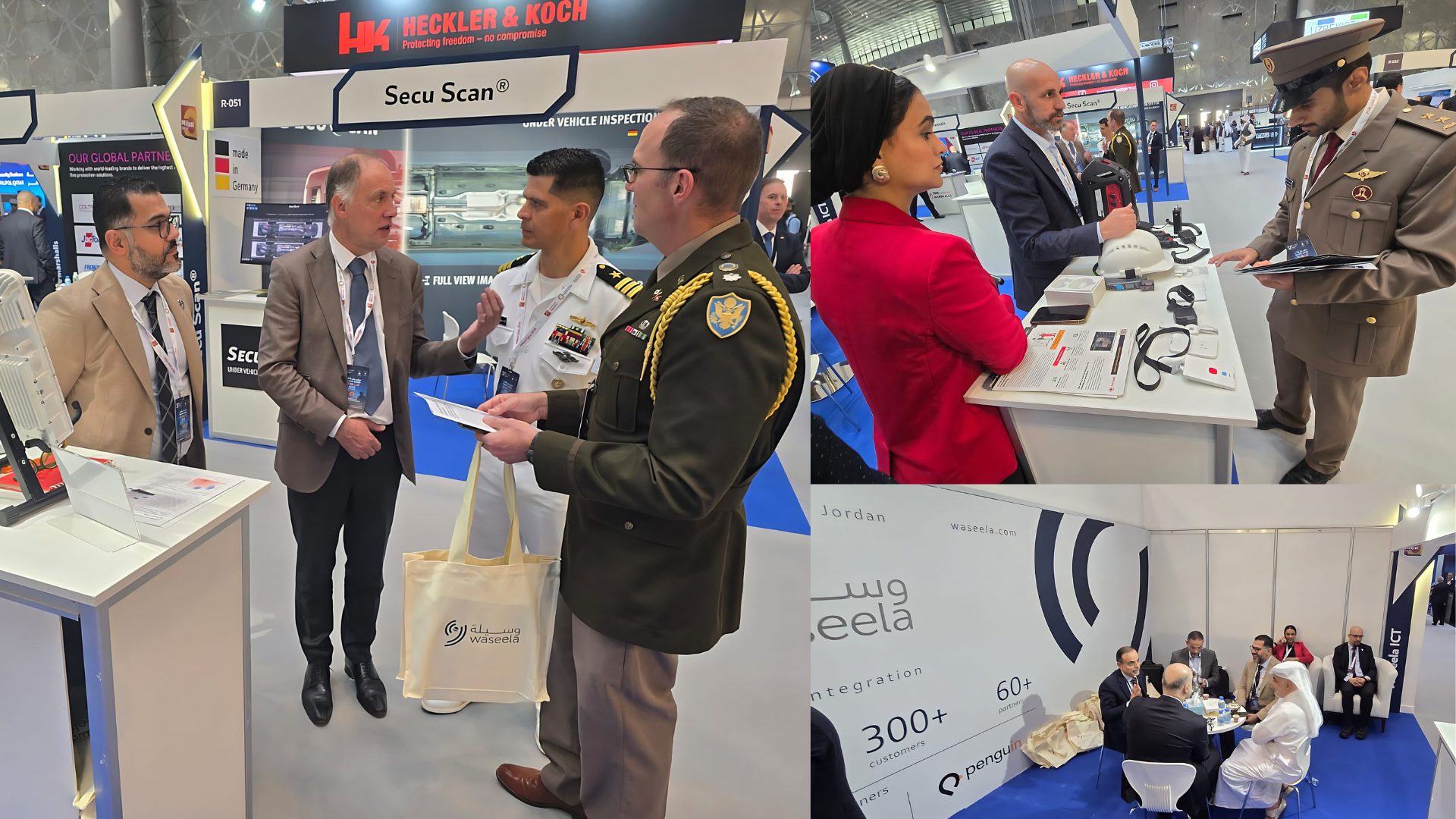 Waseela Booth Welcoming Delegations @Milipol, Qatar, 2026